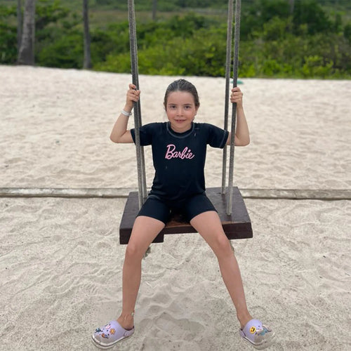 REMERA DE AGUA PARA NIÑAS - BARBIE