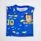 REMERA DE AGUA PARA NIÑOS - BOCA JRS. SUBLIMADA