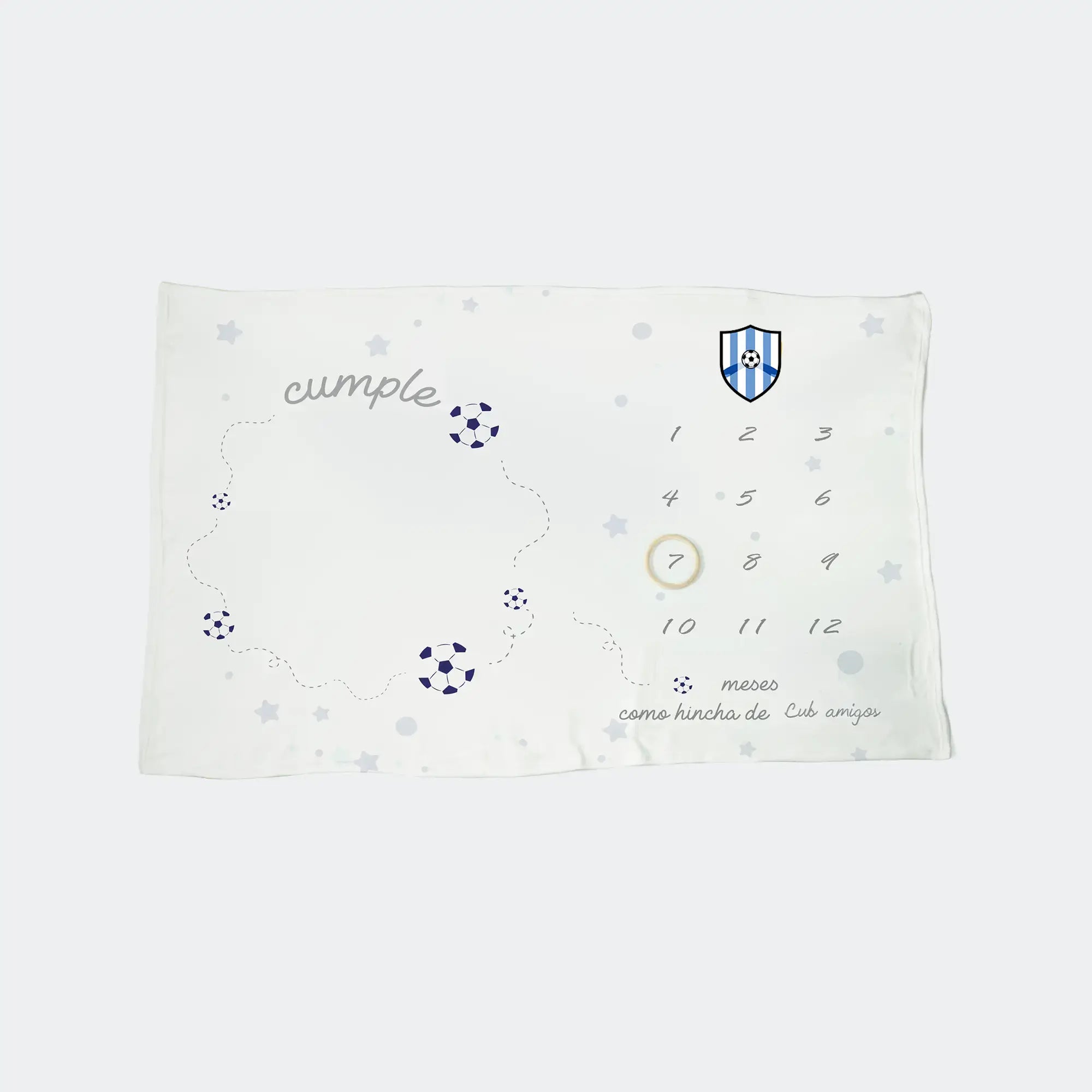 Manta De Crecimiento Mes A Mes Bebe Personalizada