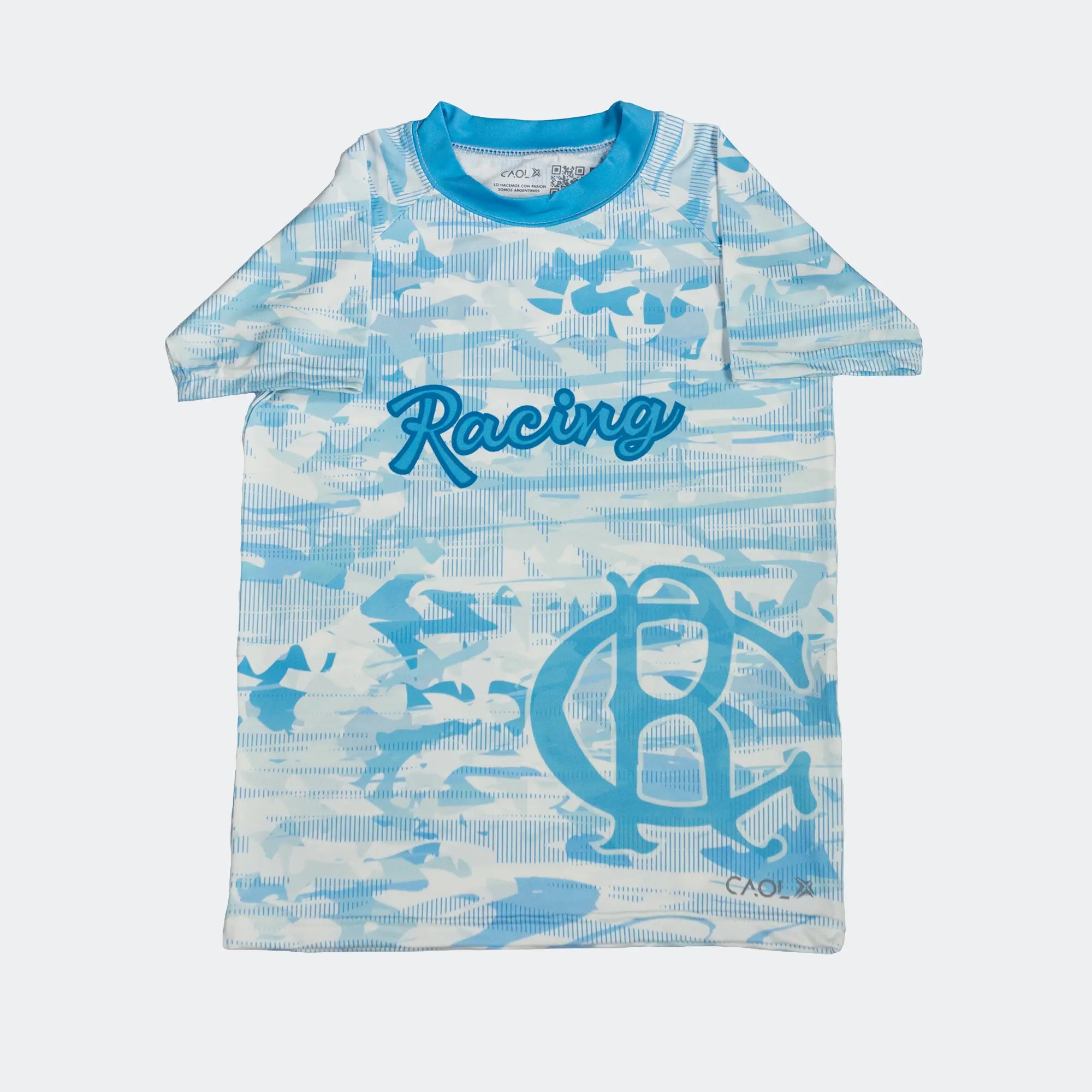 REMERA DE AGUA PARA NIÑOS - RACING CLUB SUBLIMADA